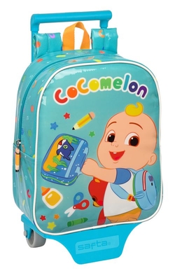 MOTXILA 232+CARRO 805 FACIL LIM COCOMELON BACK 22X27X10CM
