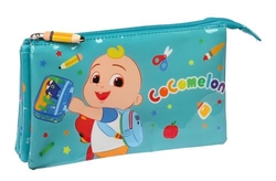 ETUI TRIPLE FACIL LIMPIEZA COCOMELON BACK 22X12X3CM