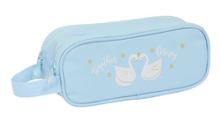 PORTATODO DOBLE GLOWLAB CISNES 21X8X6CM