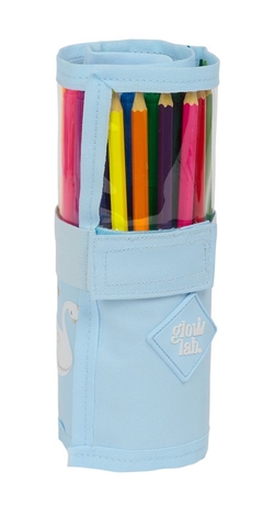 PLUMIER ENROLLABLE 27 PCS. GLOWLAB CISNES 7X2X7CM