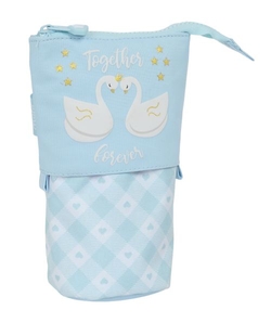 ETUI CUBILETE GLOWLAB CISNES 8X19X6CM