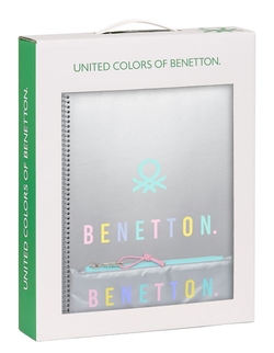 SET DE PRÉSENT PQÑO. BENETTON SILVER 28X35X6CM