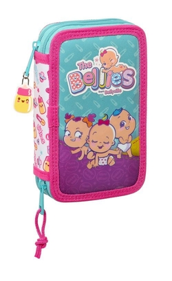 PLUMIER DOUBLE PQÑO 28 PCS THE BELLIES 12,5X19,5X4CM
