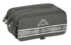 ETUI TRIPLE BIG KAPPA BASICS GRIS 21,5X10X8CM