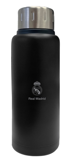 BOTELLA TERMO ACEIRO INOXIDABLE 500ML R. MADRID PR 7X22,5CM