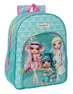 MOCHILA DE 33 CM AD. CARRO RAINBOW HIGH DISE 33X42X14CM