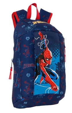 MINI MOTXILA CREMALLERA VERTICAL SPIDER-MAN NEON 22X39X1CM