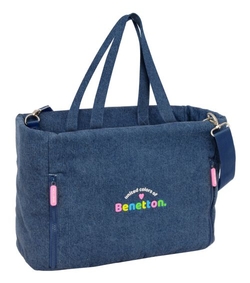 BOLSO C BOLS. PORTATIL 14,1'' BENETTON DENIM 40X31X17CM