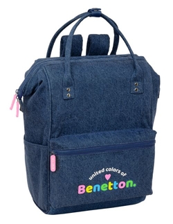 CARTABLE AVEC ASAS POUR PORTATIL 13 BENETTON DENIM 27X4X19CM