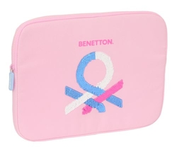 GAINE POUR PORTATIL 15,6'' BENETTON PINK 39,5X27,5X3,5CM
