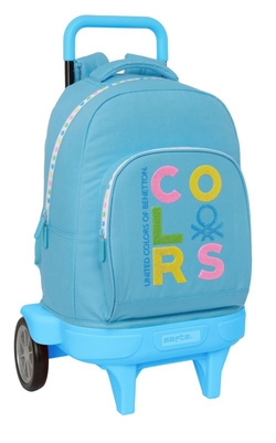 MOCHILA GDE. C/RODAS COMP EVOL EXT BENETTON SP 33X45X22CM