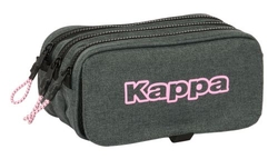 PORTATODO TRIPLE BIG KAPPA SILVER PINK 21,5x1x8cm