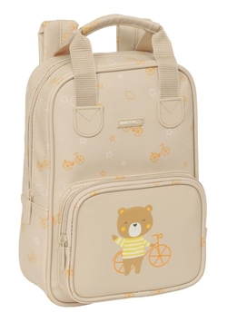 MOCHILA INFANTIL C ASAS FACIL LIM. PREE. OSITO 20X28X8CM