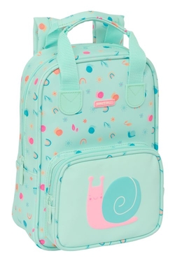 MOCHILA INFANTIL C ASAS FACIL LIM PREE. CARACOL 20X28X8CM