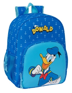 MOCHILA JUNIOR ADAPTABLE CARRO DONALD INFANTIL 32x38x12cm