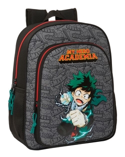 MOCHILA JUNIOR ADAPTABLE CARRO MY HERO ACADEMIA 32x38x12cm
