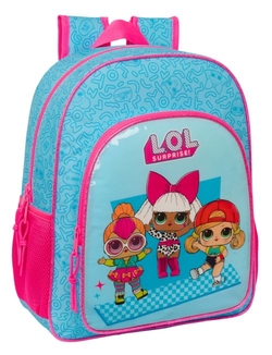 MOTXILA JUNIOR ADAPT.CARRO LOL SURPRISE! DIVAS 32X38X12CM