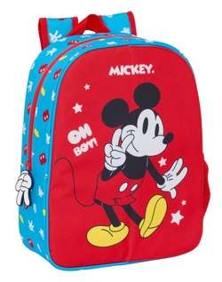 MOTXILA INFANTIL AD CARRO FRO-INT MICKEY MOUSE 26X34X11CM