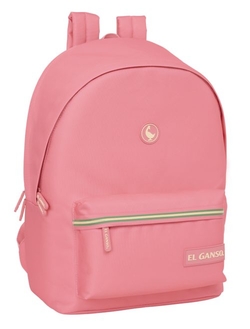 MOCHILA DOBLE PO. 15,6+USB GANSO BASICS MARSALA 31X44X18CM