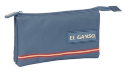 PORTATOT TRIPLE EL GANSO BASICS BLAU 22X12X3CM