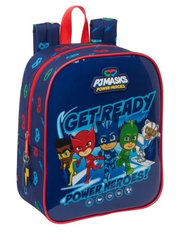 MOCHILA PRE-ESCOLAR ADAPT.CARRO PJMASKS READY 22X27X10CM
