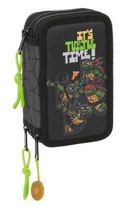 PLUMIER TRIPLE 36 PCS TORTUGAS NINJA 12,5X19,5X5,5CM