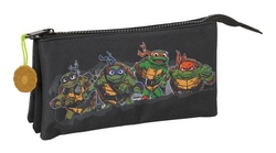 ETUI TRIPLE TORTUGAS NINJA 22X12X3CM