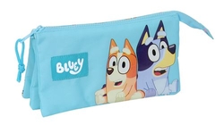 ETUI TRIPLE BLUEY 22X12X3CM