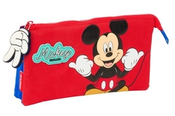 PORTATODO TRIPLE MICKEY MOUSE GOOD DAY 22x12x3cm