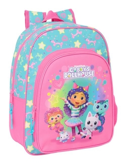 MOCHILA INFANTIL AD. CARRO GABBY DOLL CONFETTI 26X34X11CM