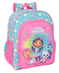 MOCHILA JUNIOR AD. CARRO GABBY DOLL CONFETTI 32X38X12CM