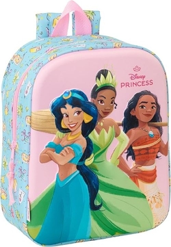 MOCHILA PRE-ESCOLAR 3D PRINCESAS DISNEY 3D 22X27X10CM