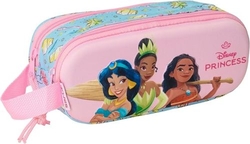 PORTATOT DOBLE 3D PRINCESAS DISNEY 3D 21X8X6CM