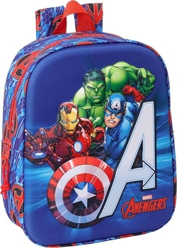MOCHILA PRE-ESCOLAR 3D AVENGERS 3D 22X27X10CM
