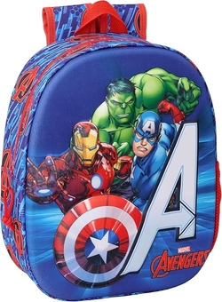 MOCHILA 3D AVENGERS 3D 27X33X10CM