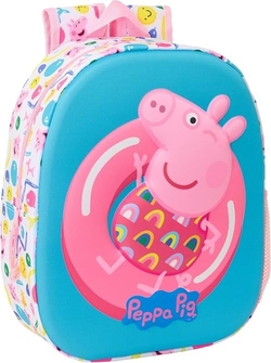 MOTXILA 3D PEPPA PIG 3D 27X33X10CM