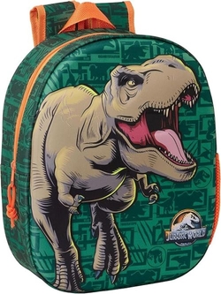 MOCHILA 3D JURASSIC WORLD 3D 27x33x10cm