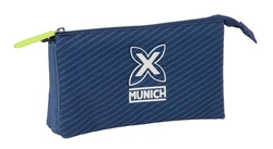 PORTATOT TRIPLE MUNICH BLUE INDIGO 22X12X3CM