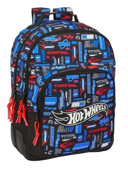 MOCHILA DUPLO ADAPT.CARRO HOT WHEELS 32X42X15CM