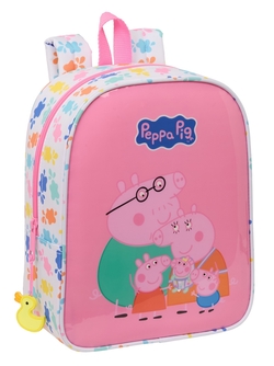 AD DAY CARE BACKPACK. PEPPA PIG BABY PIG TROLLEY 22X27X10CM