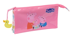 PORTATODO TRIPLE PEPPA PIG BABY PIG 22x12x3cm