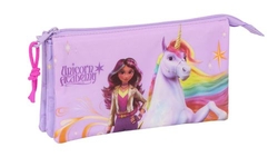 UNICORN ACADEMY TRIPLE PORTFOLIO 22X12X3CM