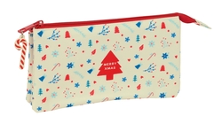 PORTATOT TRIPLE ICONOS MERRY XMAS 22X12X3CM