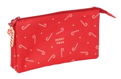 PORTATOT TRIPLE CARAMELOS MERRY XMAS 22X12X3CM