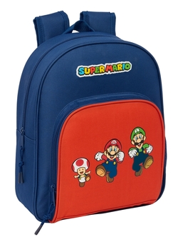 MOCHILA INFANTIL ADAPT.CARRO SUPER MARIO MAMMA 28X34X10CM