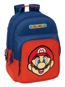MOTXILA DOBLE ADAPT.CARRO SUPER MARIO MAMMA MIA 32X42X15CM