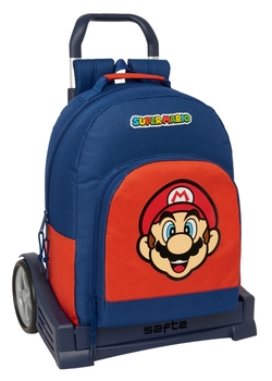 MOCHILA 305+CARRO EVOLUTION SUPER MARIO MAMMA MIA 32x42x15cm