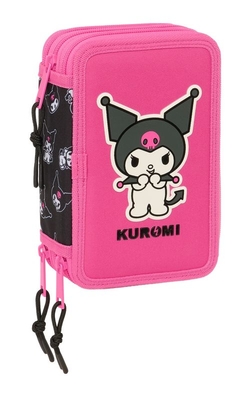 TRIPLE PENCIL CASE 37 PCS KUROMI 12.5X19.5X5.5CM