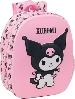 MOCHILA 3D KUROMI 3D 27X33X10CM