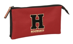 ESTOJO TRIPLO HARRY POTTER HOGWARTS 22X12X3CM